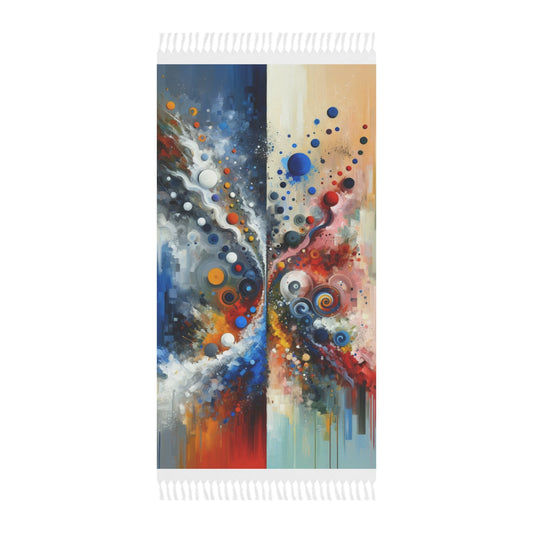 Unity Duality Abstraction Boho Beach Cloth - ATUH.ART