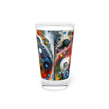 Unity Duality Abstraction Pint Glass, 16oz - ATUH.ART