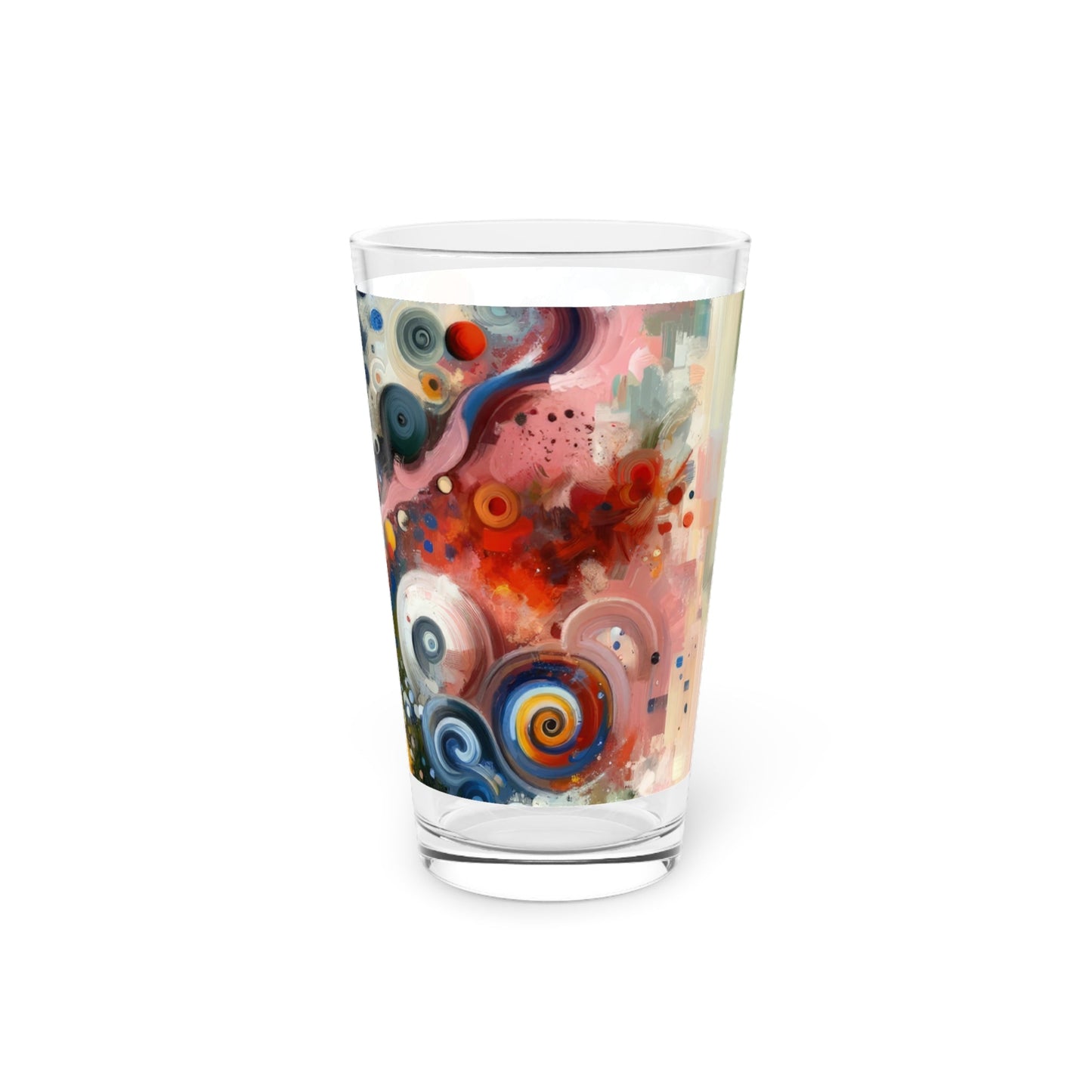 Unity Duality Abstraction Pint Glass, 16oz - ATUH.ART