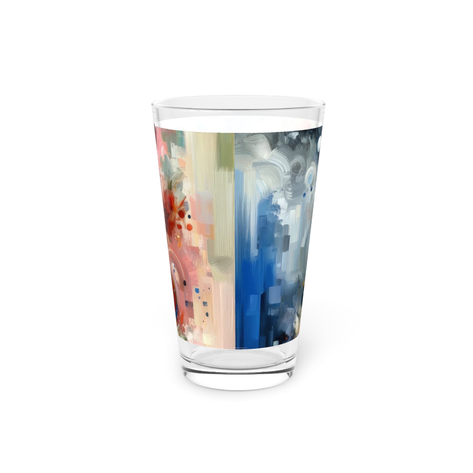 Unity Duality Abstraction Pint Glass, 16oz - ATUH.ART