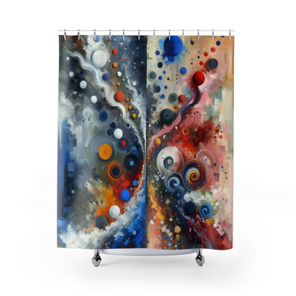 Unity Duality Abstraction Shower Curtains - ATUH.ART