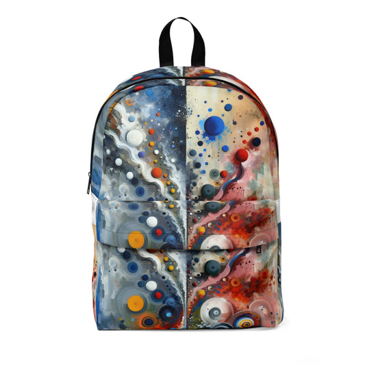 Unity Duality Abstraction Unisex Classic Backpack - ATUH.ART