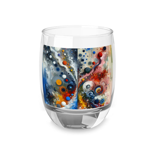 Unity Duality Abstraction Whiskey Glass - ATUH.ART