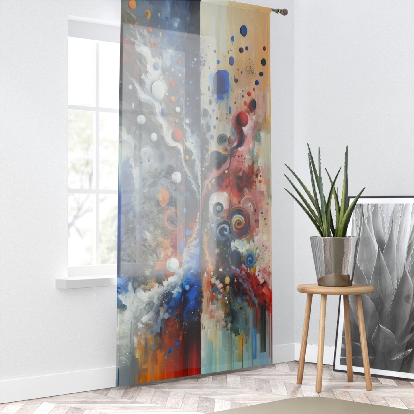 Unity Duality Abstraction Window Curtain - ATUH.ART