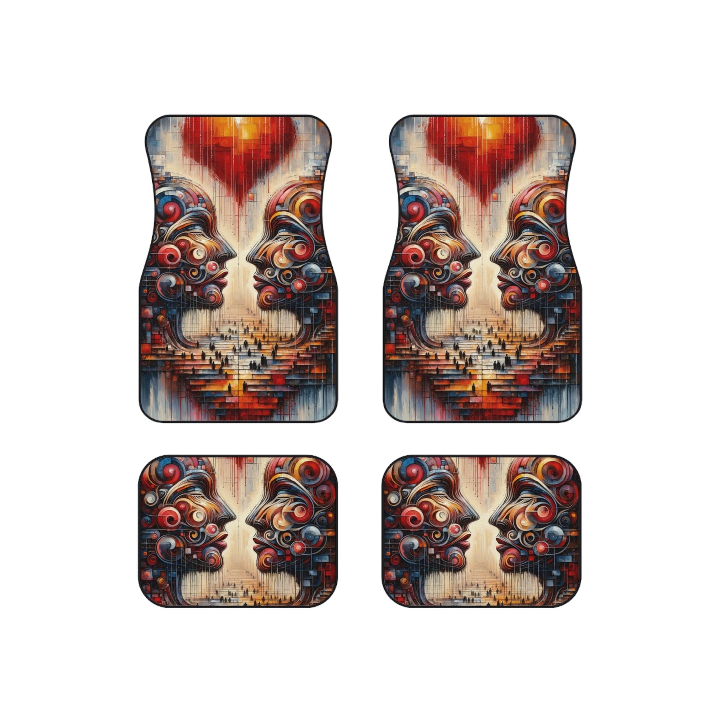 Unity Heartfelt Communication Car Mats (Set of 4) - ATUH.ART