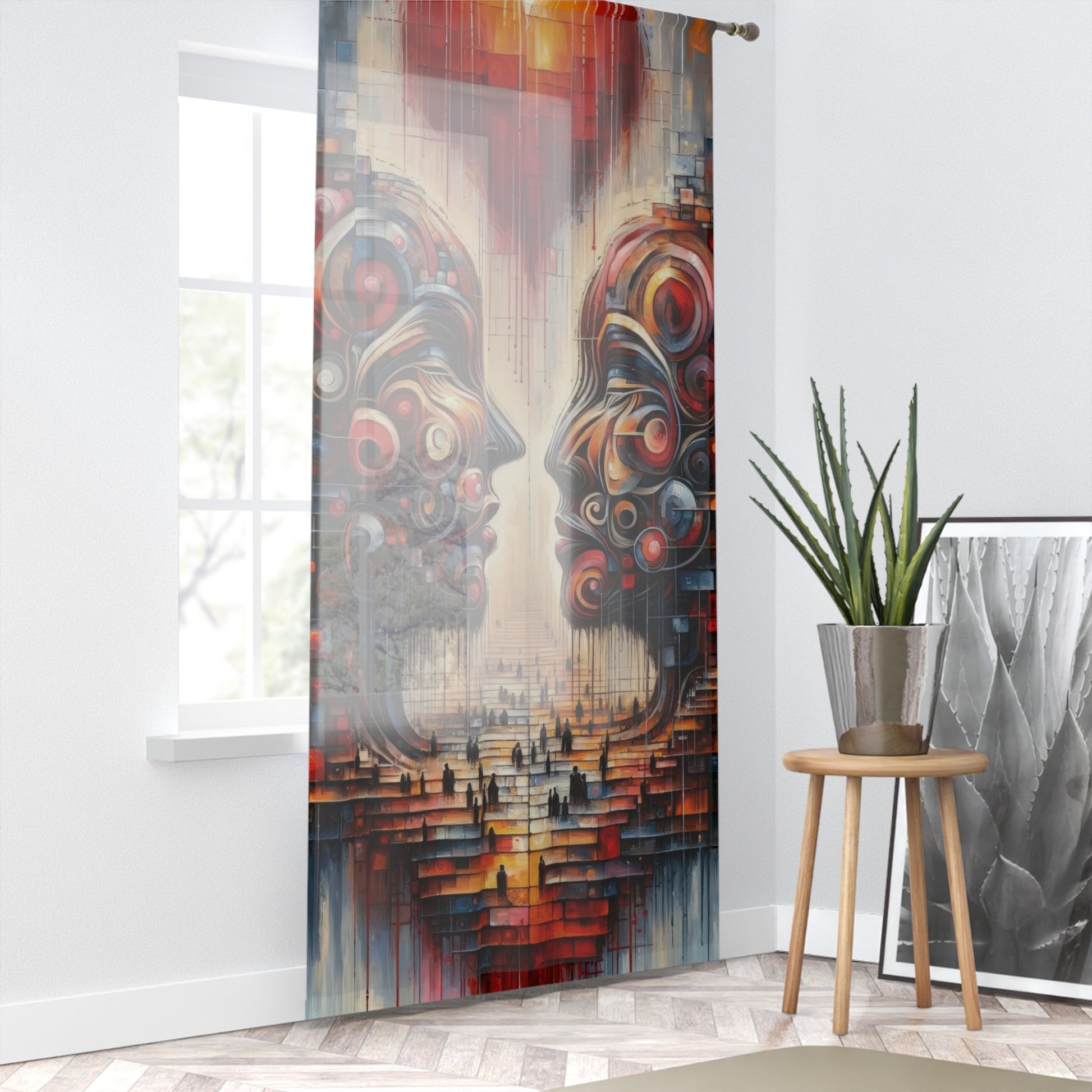 Unity Heartfelt Communication Window Curtain - ATUH.ART