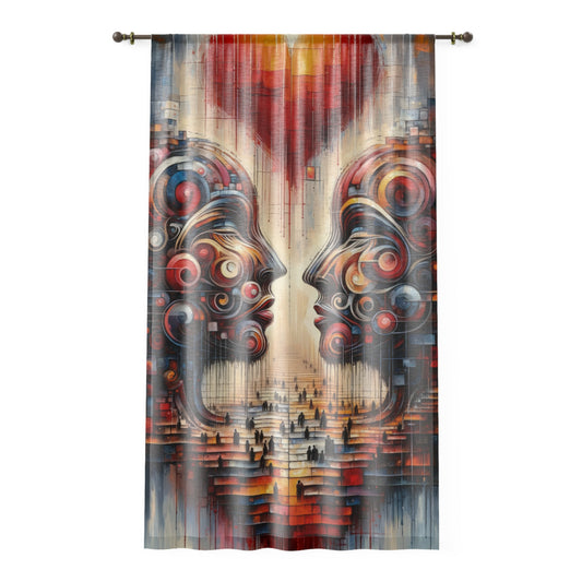 Unity Heartfelt Communication Window Curtain - ATUH.ART