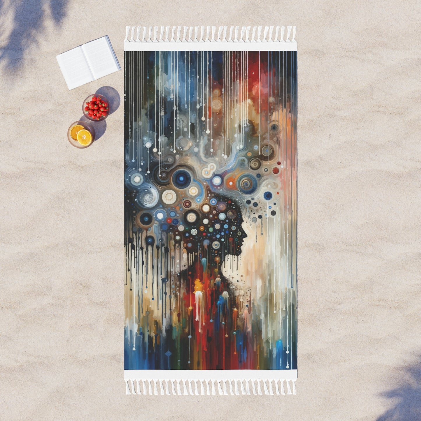 Universal Personal Tachism Boho Beach Cloth - ATUH.ART