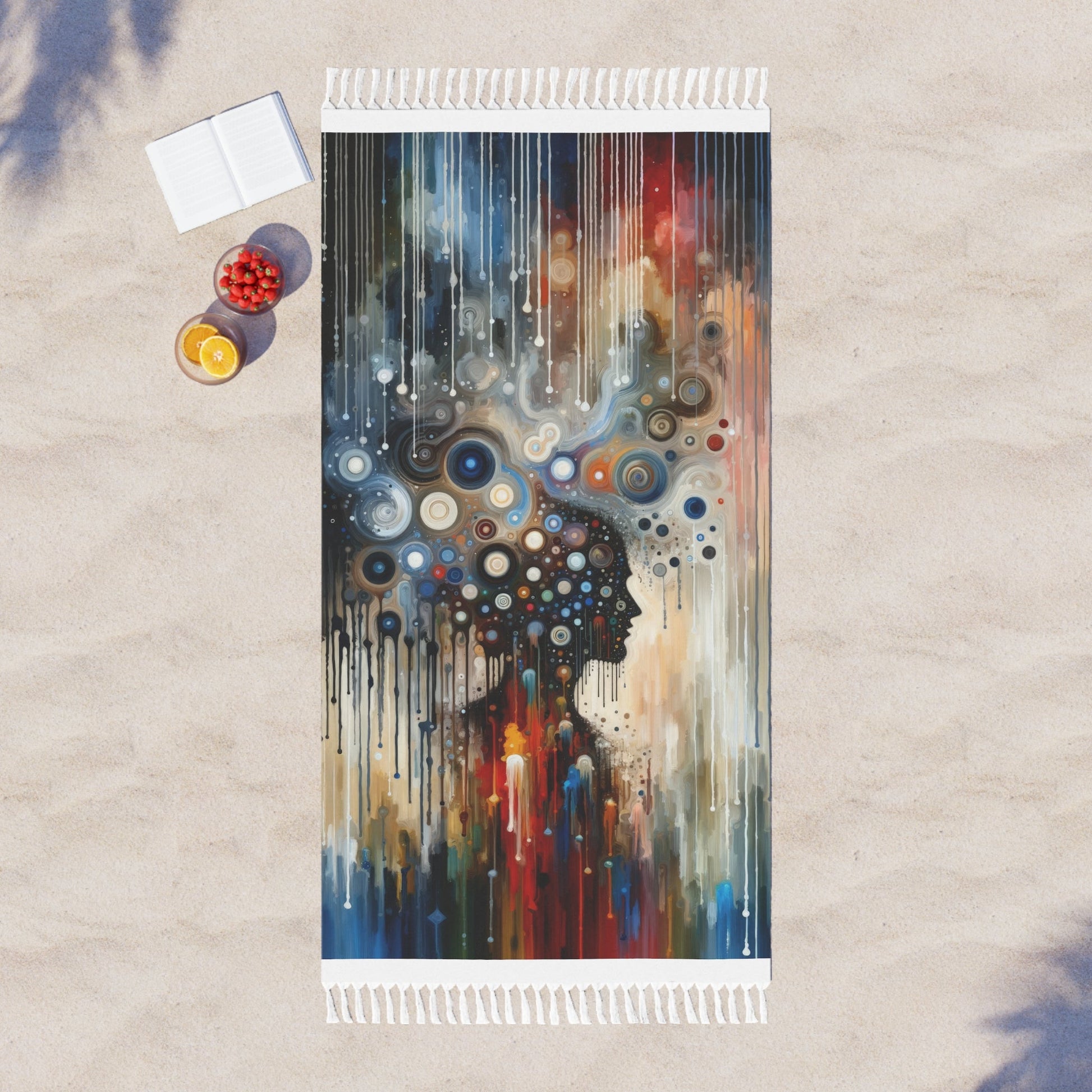 Universal Personal Tachism Boho Beach Cloth - ATUH.ART