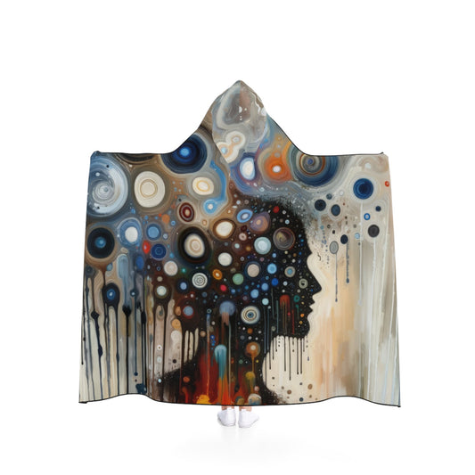 Universal Personal Tachism Hooded Blanket - ATUH.ART
