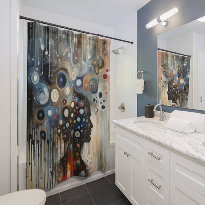 Universal Personal Tachism Shower Curtains - ATUH.ART