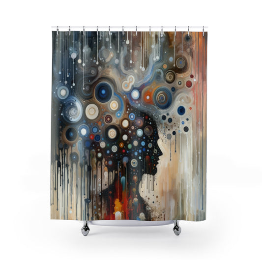 Universal Personal Tachism Shower Curtains - ATUH.ART