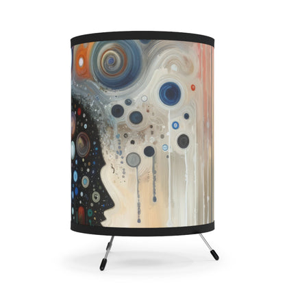 Universal Personal Tachism Tripod Lamp with High-Res Printed Shade, US\CA plug - ATUH.ART
