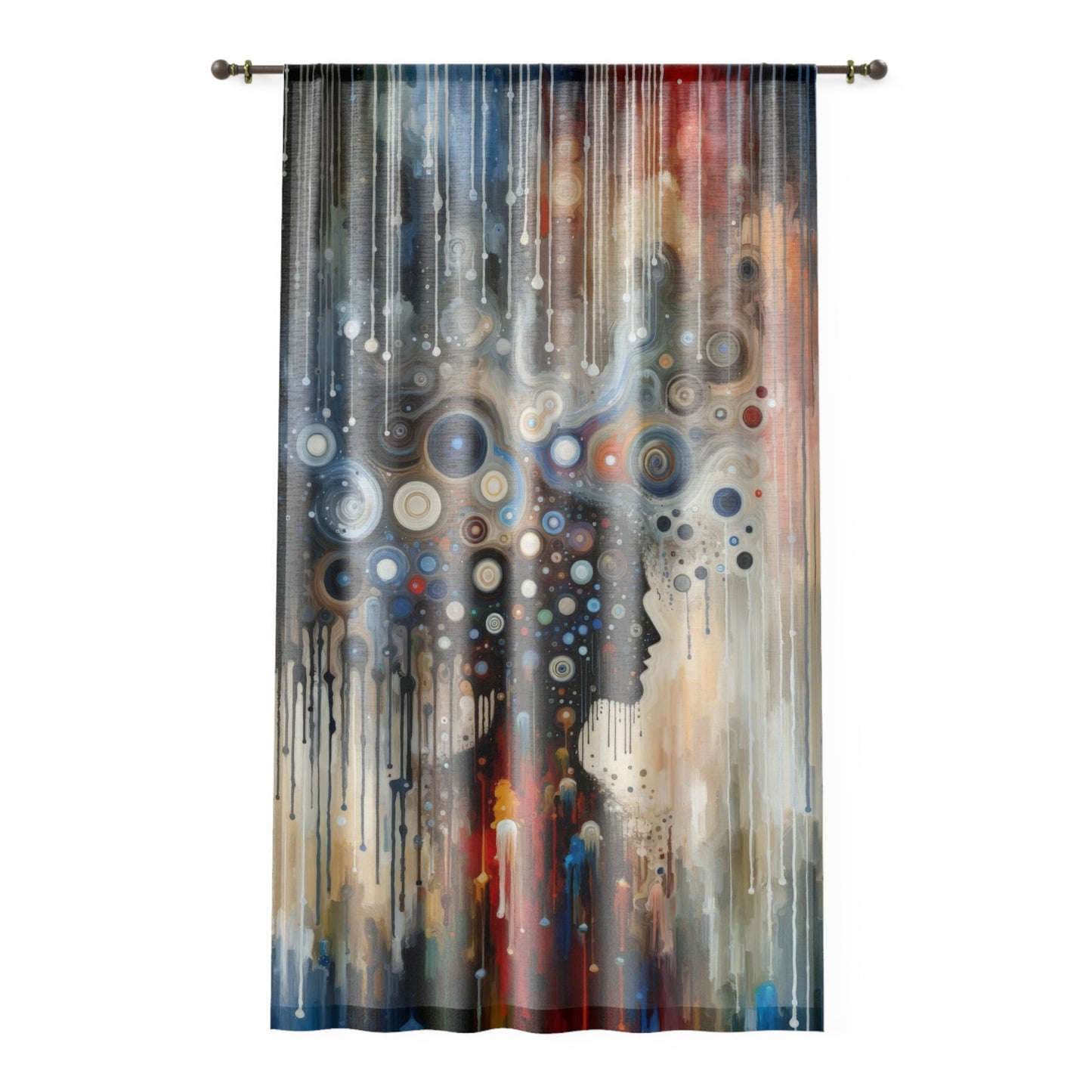 Universal Personal Tachism Window Curtain - ATUH.ART