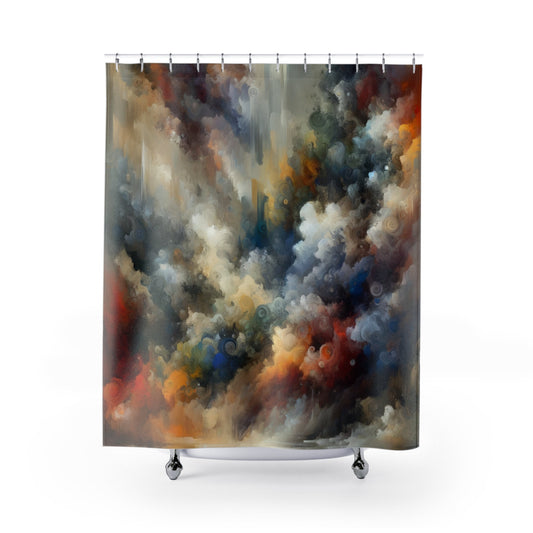 Unspoken Symphony Ethereal Shower Curtains - ATUH.ART