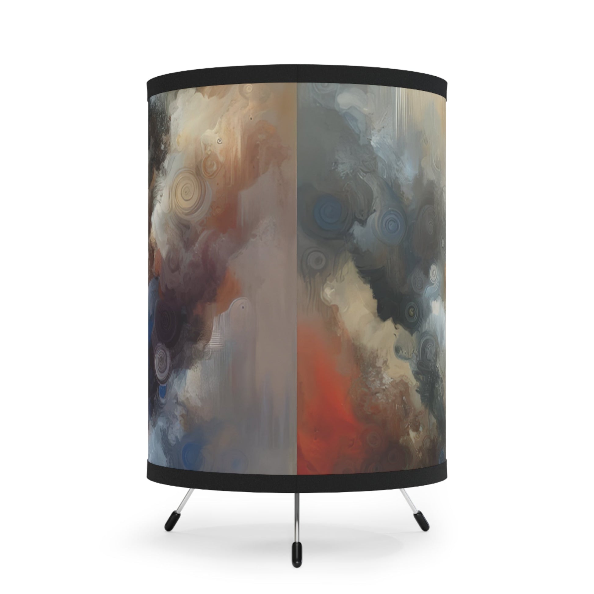 Unspoken Symphony Ethereal Tripod Lamp with High-Res Printed Shade, US\CA plug - ATUH.ART