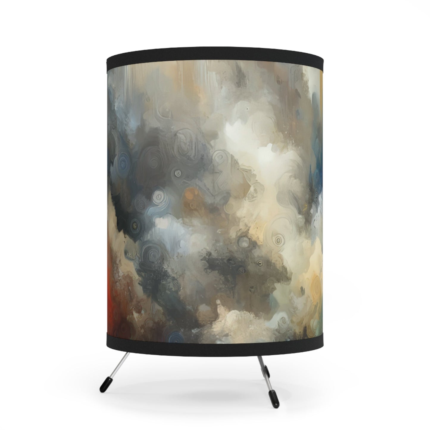 Unspoken Symphony Ethereal Tripod Lamp with High-Res Printed Shade, US\CA plug - ATUH.ART