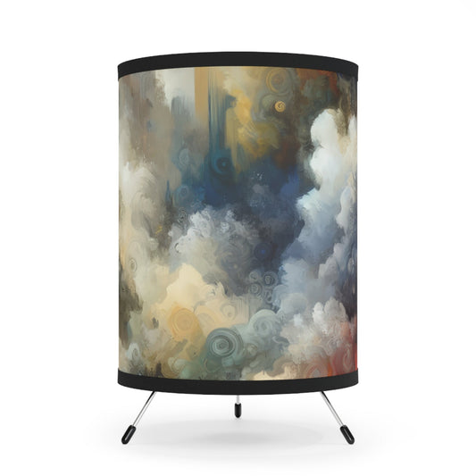 Unspoken Symphony Ethereal Tripod Lamp with High-Res Printed Shade, US\CA plug - ATUH.ART