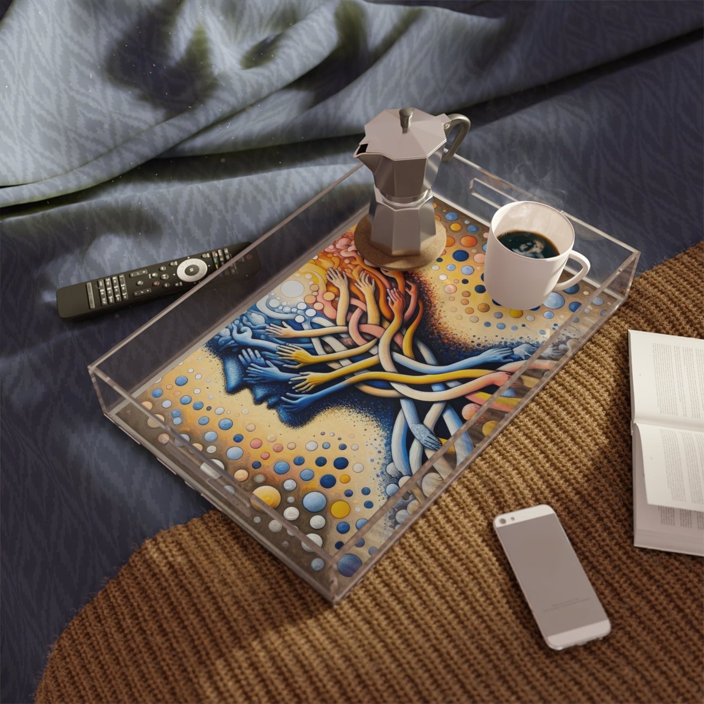 Unveiling Inner Essence Acrylic Serving Tray - ATUH.ART