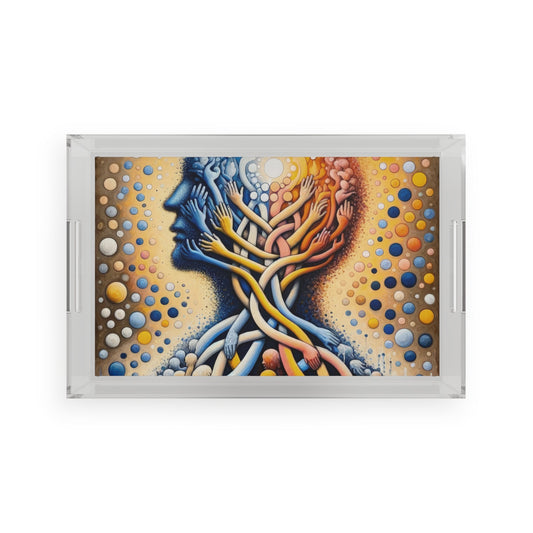 Unveiling Inner Essence Acrylic Serving Tray - ATUH.ART