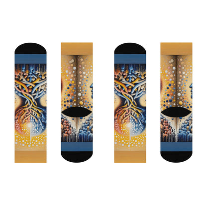 Unveiling Inner Essence Cushioned Crew Socks - ATUH.ART