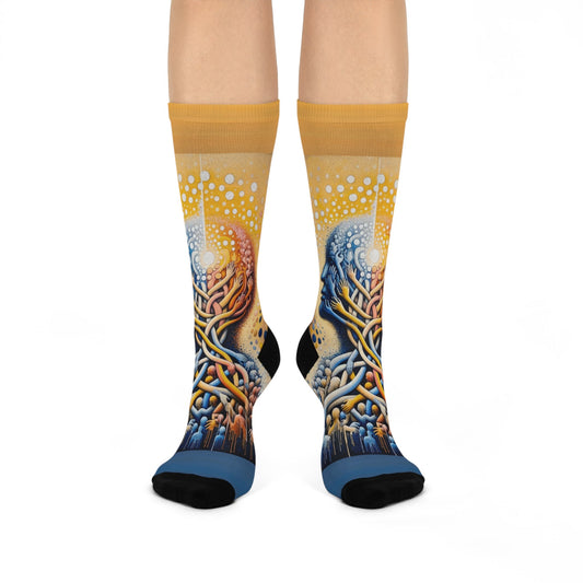 Unveiling Inner Essence Cushioned Crew Socks - ATUH.ART