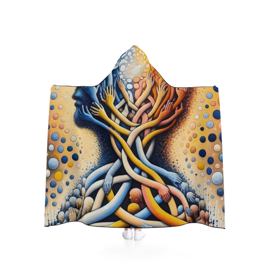 Unveiling Inner Essence Hooded Blanket - ATUH.ART