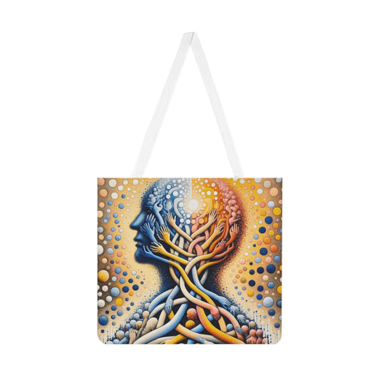 Unveiling Inner Essence Shoulder Tote Bag (AOP) - ATUH.ART