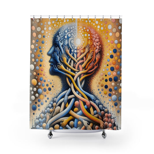 Unveiling Inner Essence Shower Curtains - ATUH.ART