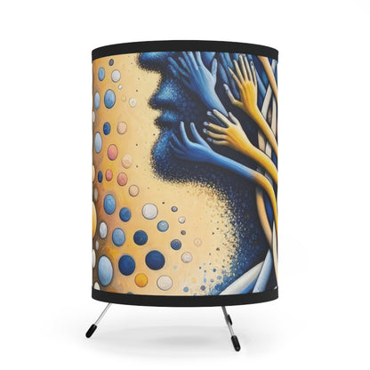 Unveiling Inner Essence Tripod Lamp with High-Res Printed Shade, US\CA plug - ATUH.ART