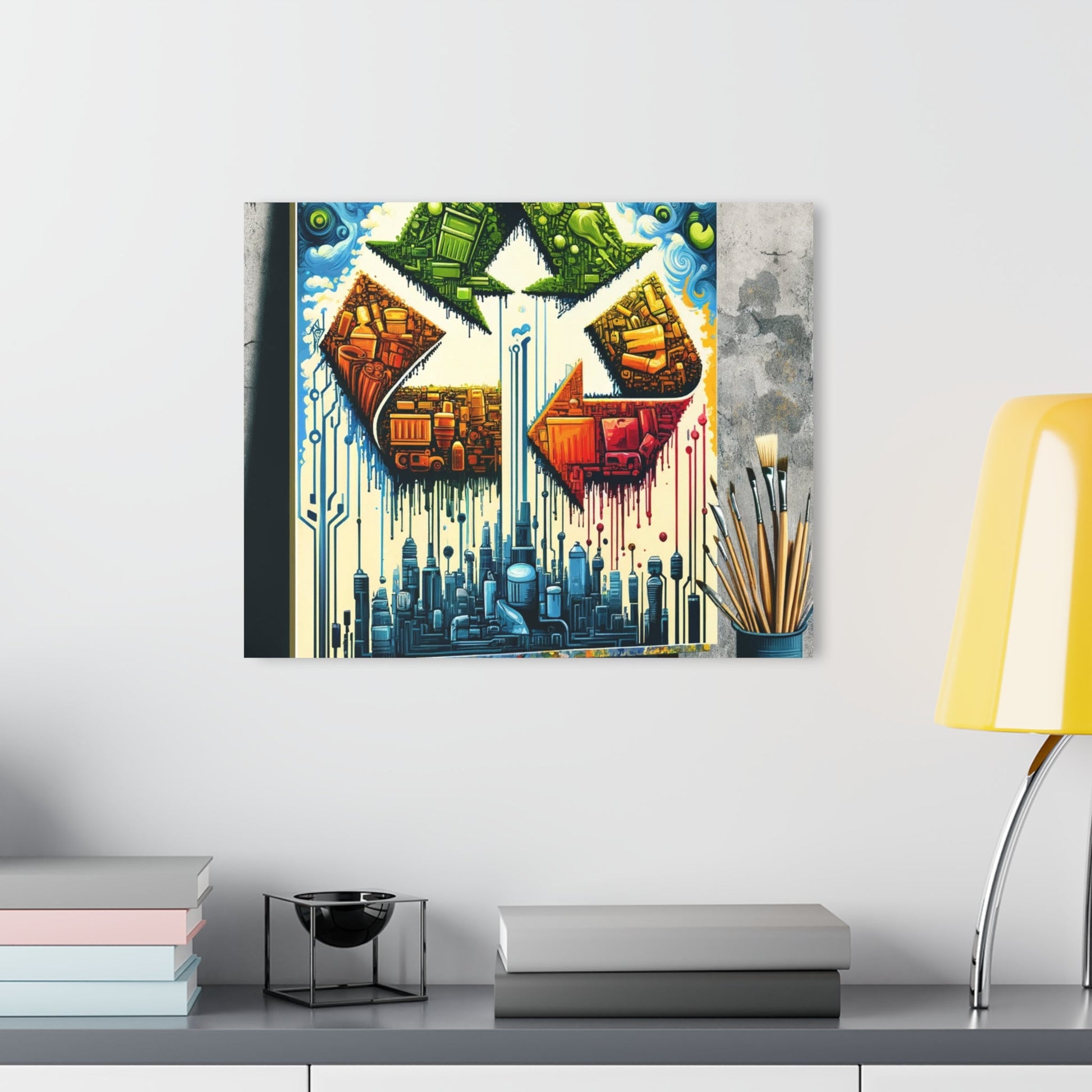Upcycling Lifecycle Artistry Acrylic Prints (French Cleat Hanging) - ATUH.ART