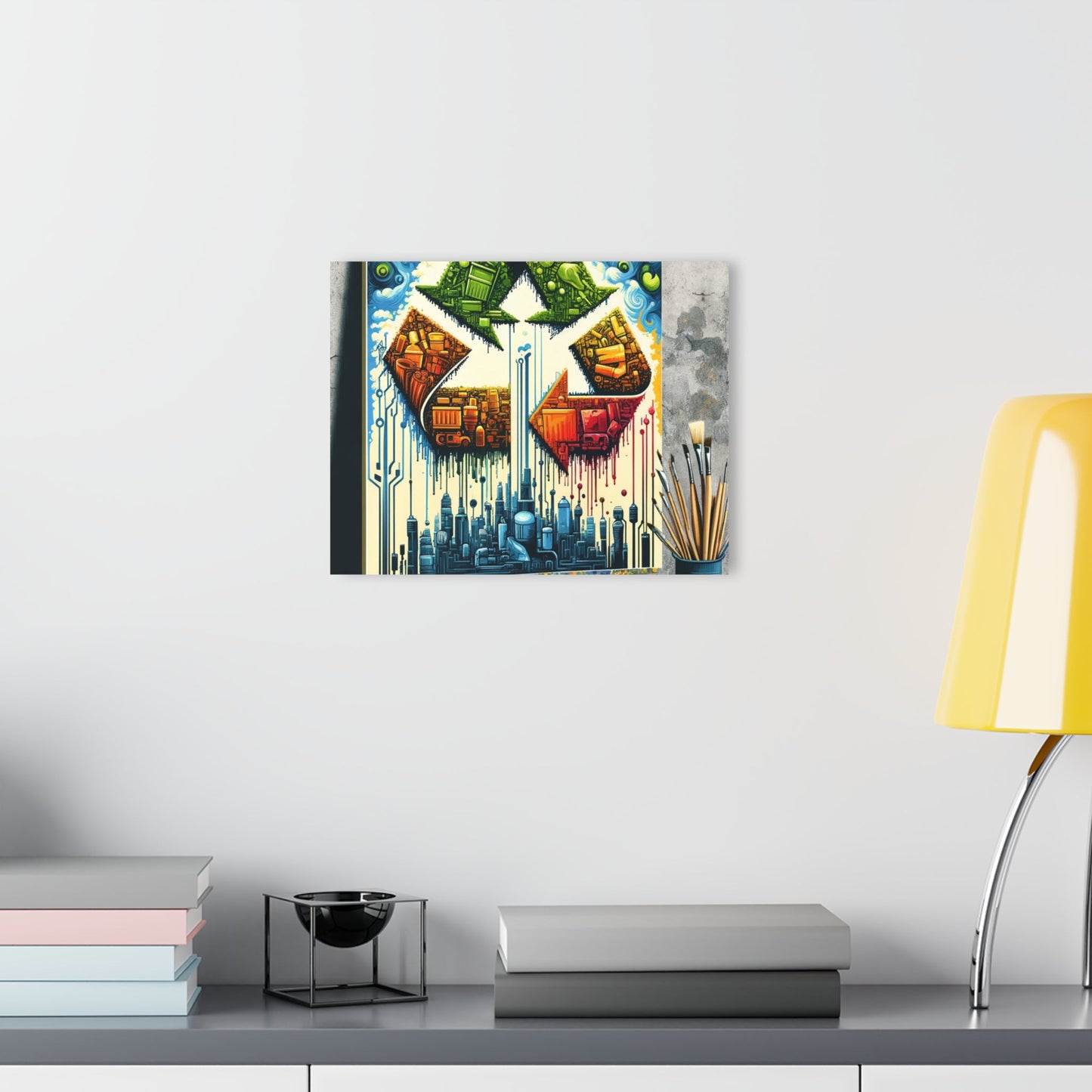 Upcycling Lifecycle Artistry Acrylic Prints (French Cleat Hanging) - ATUH.ART