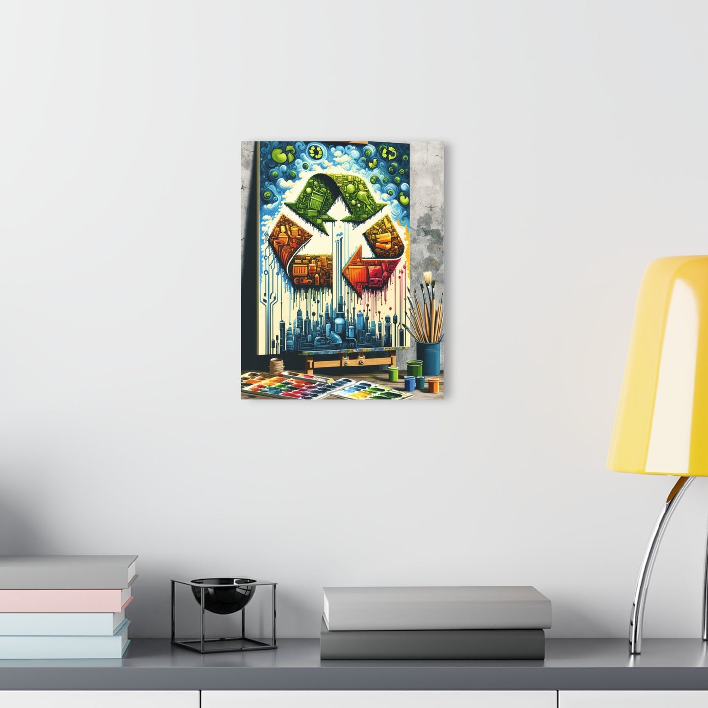 Upcycling Lifecycle Artistry Acrylic Prints (French Cleat Hanging) - ATUH.ART