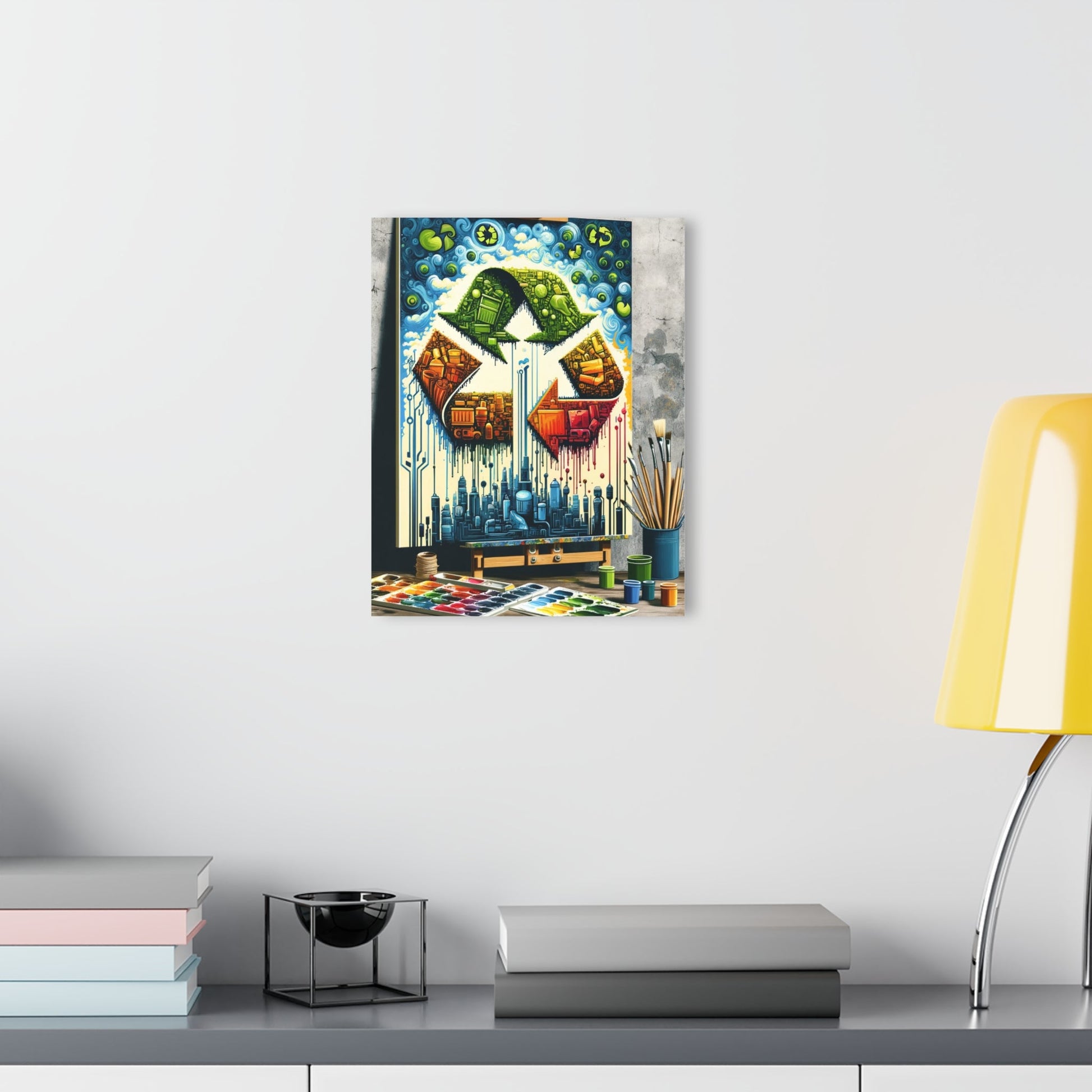 Upcycling Lifecycle Artistry Acrylic Prints (French Cleat Hanging) - ATUH.ART