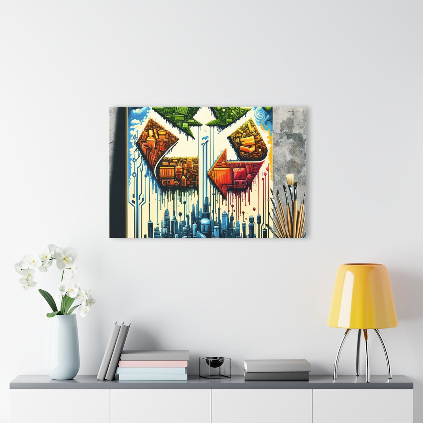 Upcycling Lifecycle Artistry Acrylic Prints (French Cleat Hanging) - ATUH.ART