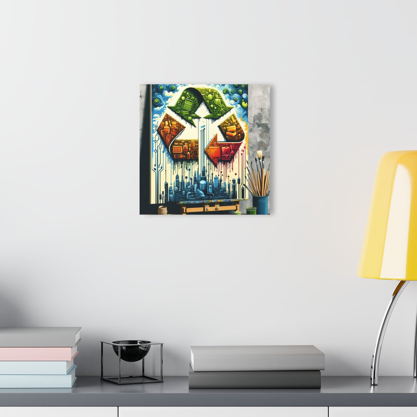 Upcycling Lifecycle Artistry Acrylic Prints (French Cleat Hanging) - ATUH.ART