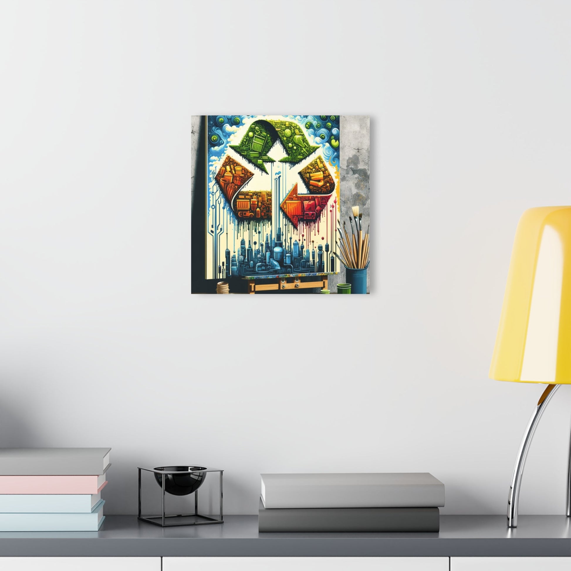 Upcycling Lifecycle Artistry Acrylic Prints (French Cleat Hanging) - ATUH.ART