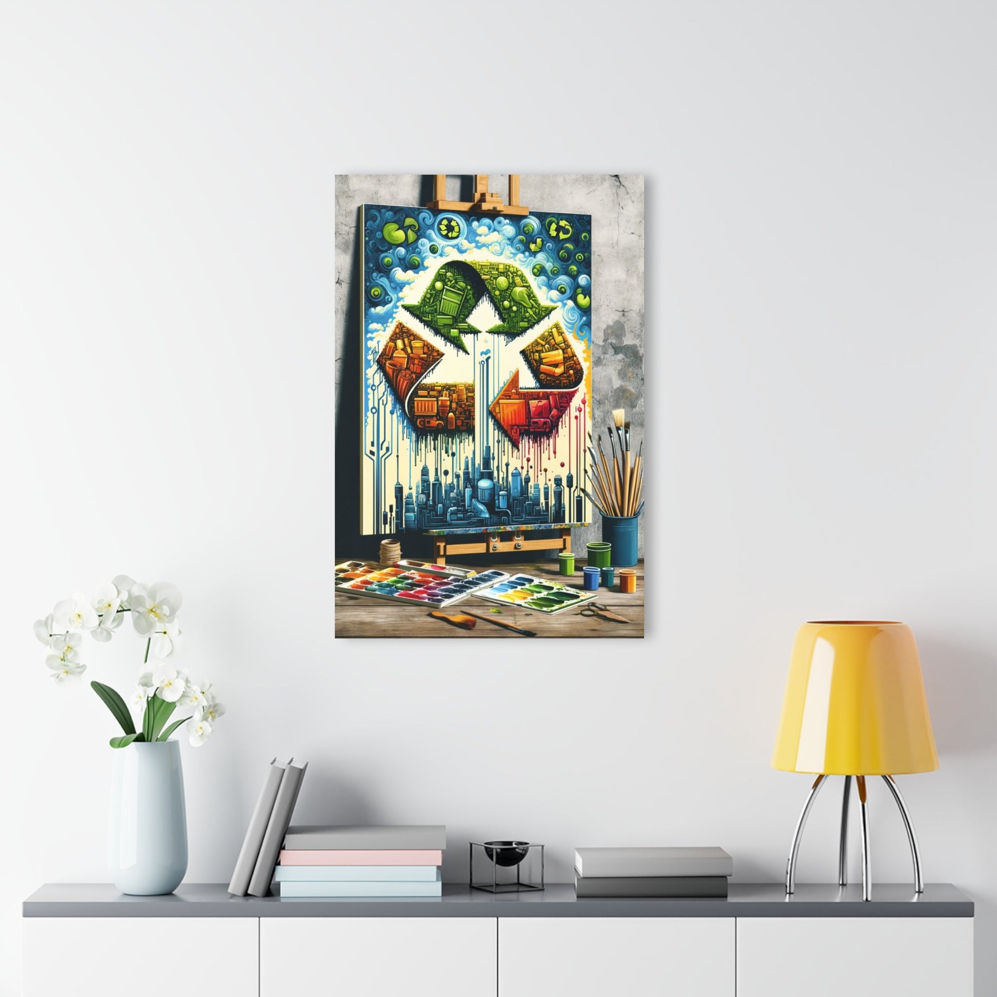 Upcycling Lifecycle Artistry Acrylic Prints (French Cleat Hanging) - ATUH.ART