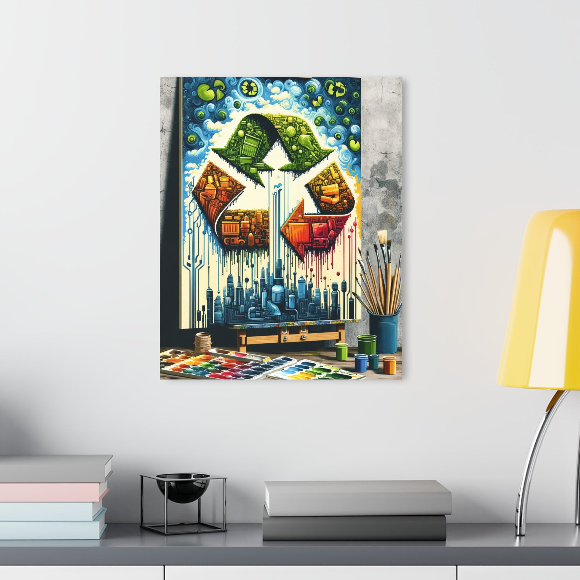 Upcycling Lifecycle Artistry Acrylic Prints (French Cleat Hanging) - ATUH.ART