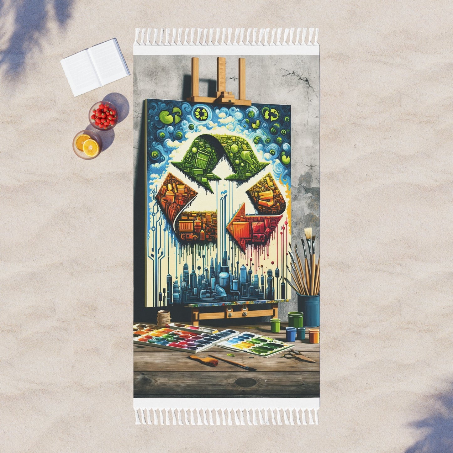 Upcycling Lifecycle Artistry Boho Beach Cloth - ATUH.ART