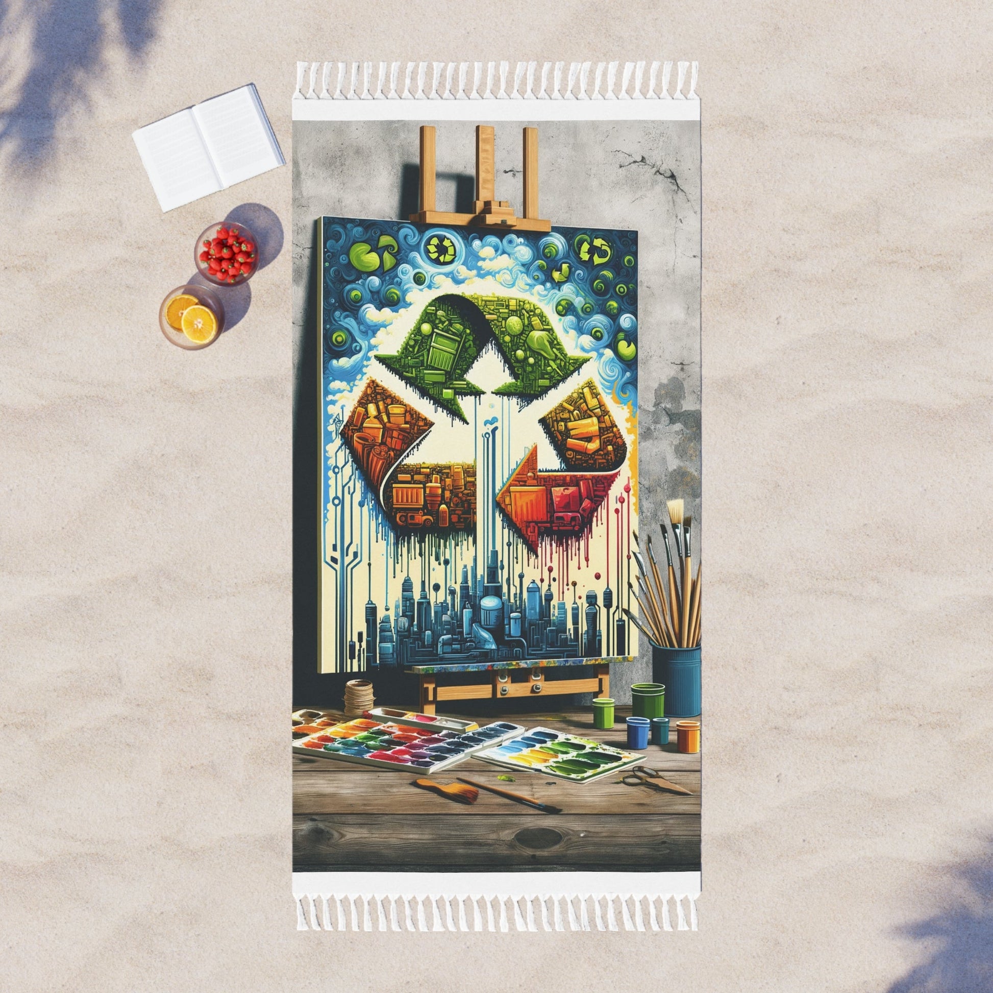 Upcycling Lifecycle Artistry Boho Beach Cloth - ATUH.ART
