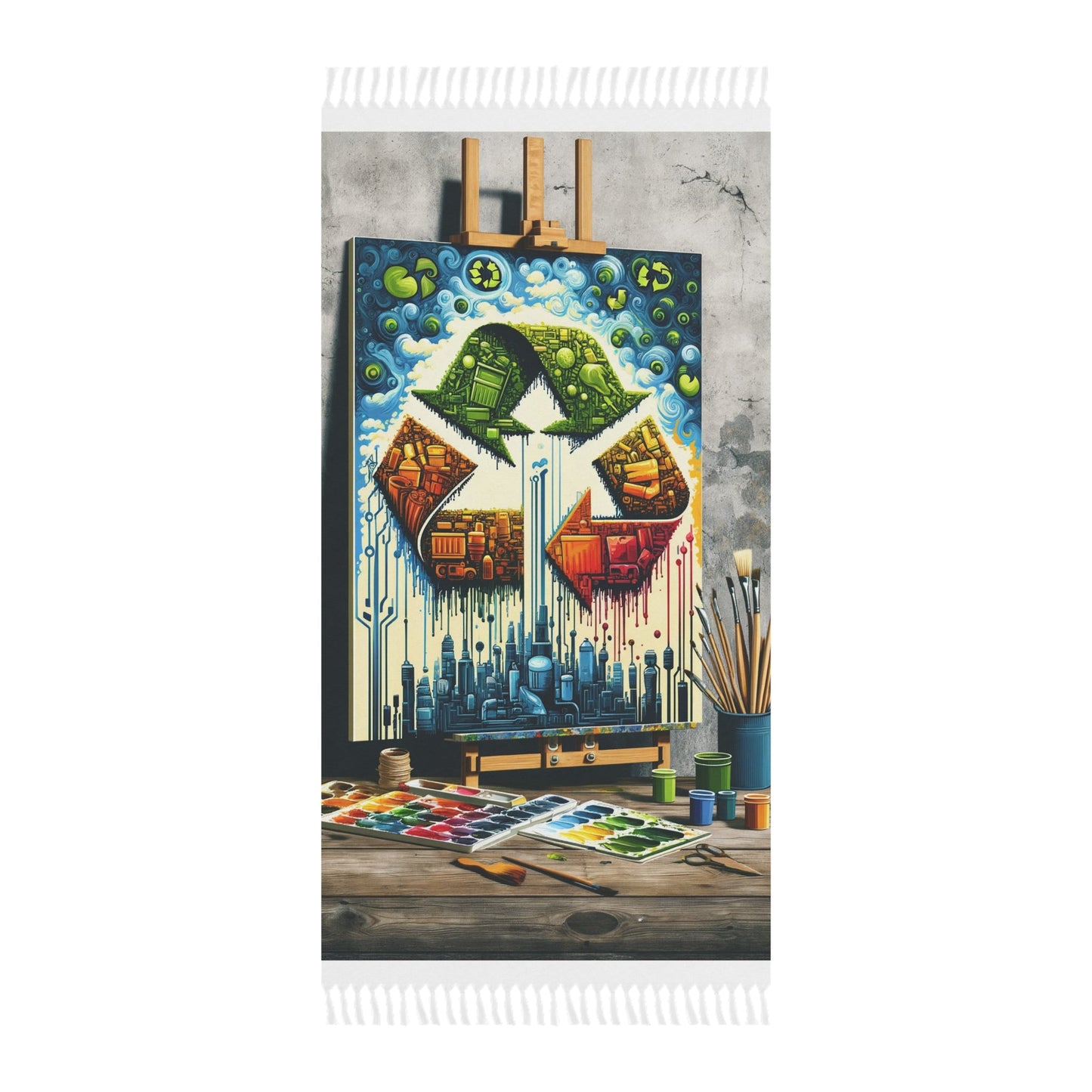 Upcycling Lifecycle Artistry Boho Beach Cloth - ATUH.ART