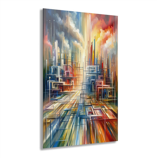 Urban Flow Interconnectedness Acrylic Prints (French Cleat Hanging) - ATUH.ART