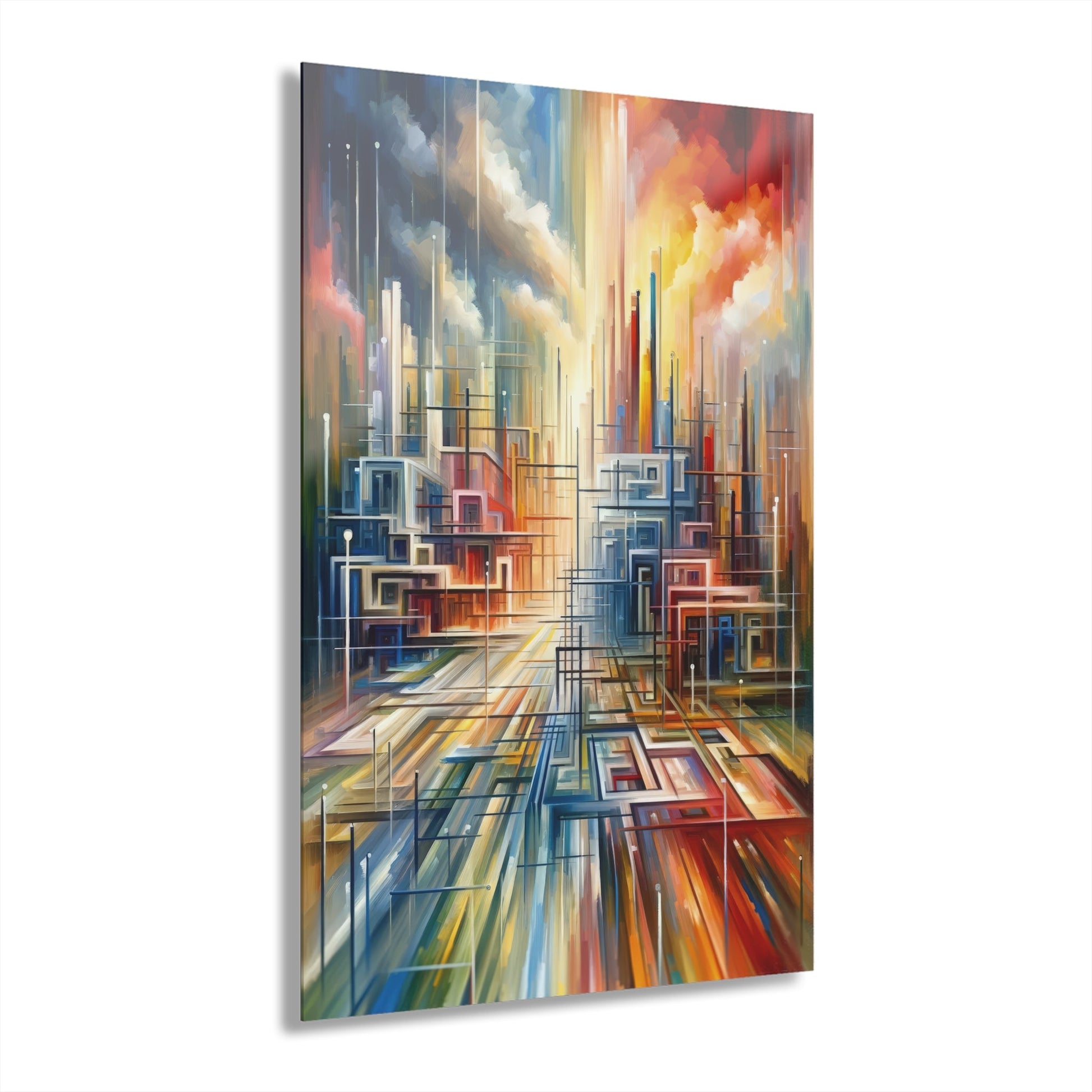 Urban Flow Interconnectedness Acrylic Prints (French Cleat Hanging) - ATUH.ART