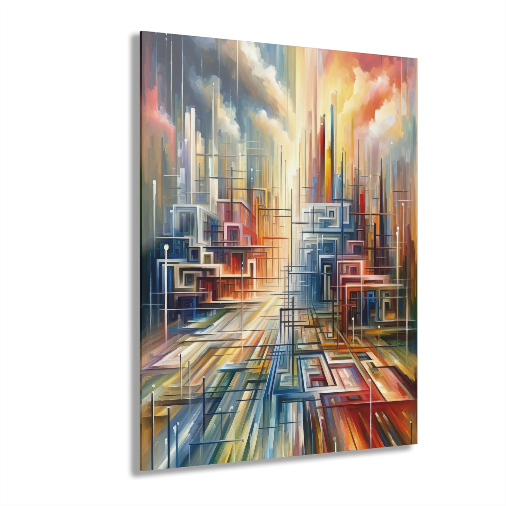 Urban Flow Interconnectedness Acrylic Prints (French Cleat Hanging) - ATUH.ART