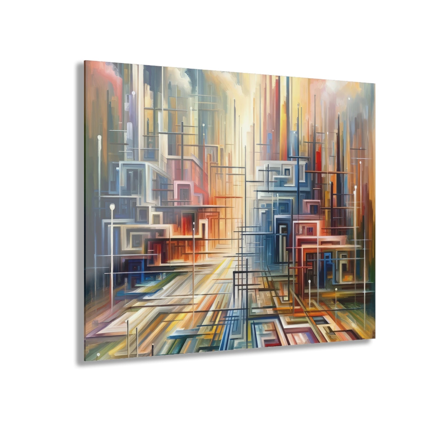 Urban Flow Interconnectedness Acrylic Prints (French Cleat Hanging) - ATUH.ART