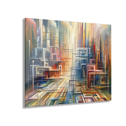 Urban Flow Interconnectedness Acrylic Prints (French Cleat Hanging) - ATUH.ART