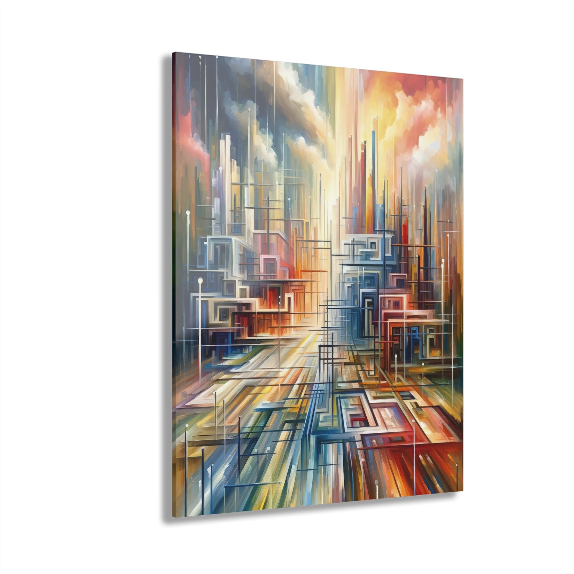 Urban Flow Interconnectedness Acrylic Prints (French Cleat Hanging) - ATUH.ART