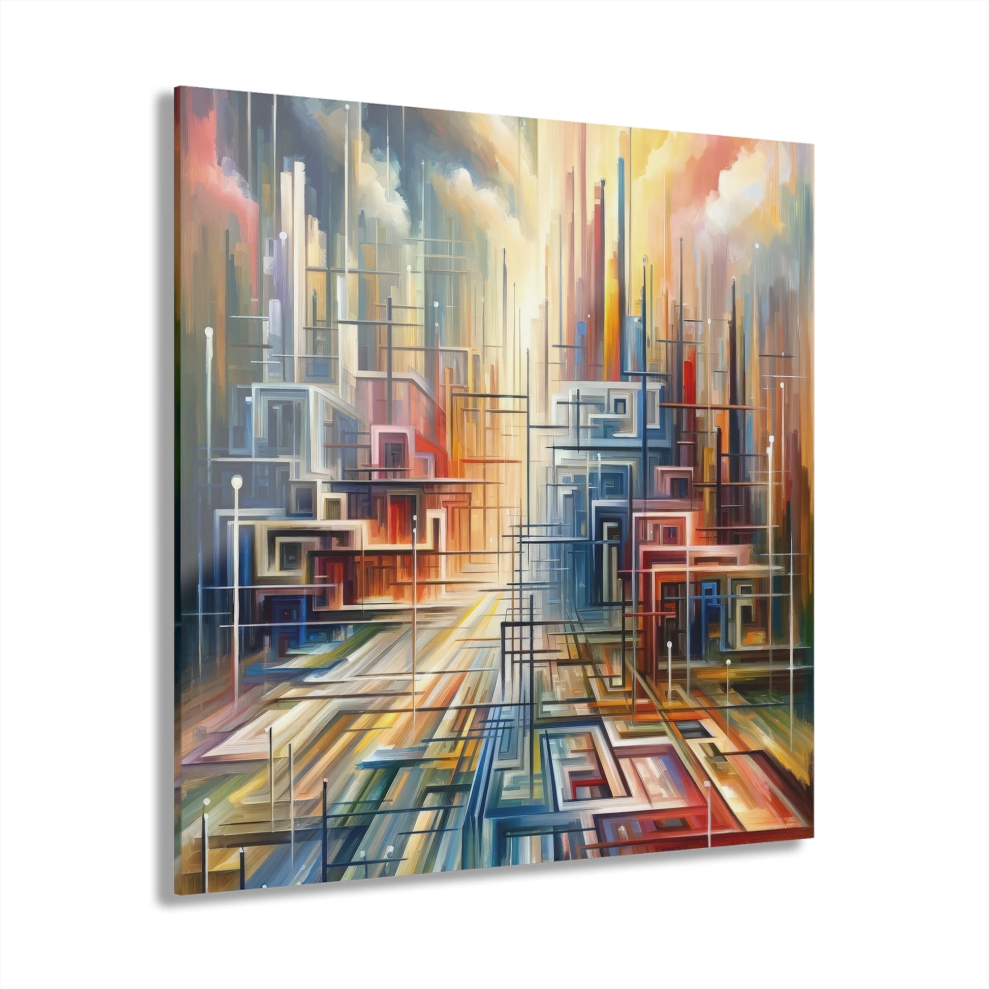 Urban Flow Interconnectedness Acrylic Prints (French Cleat Hanging) - ATUH.ART