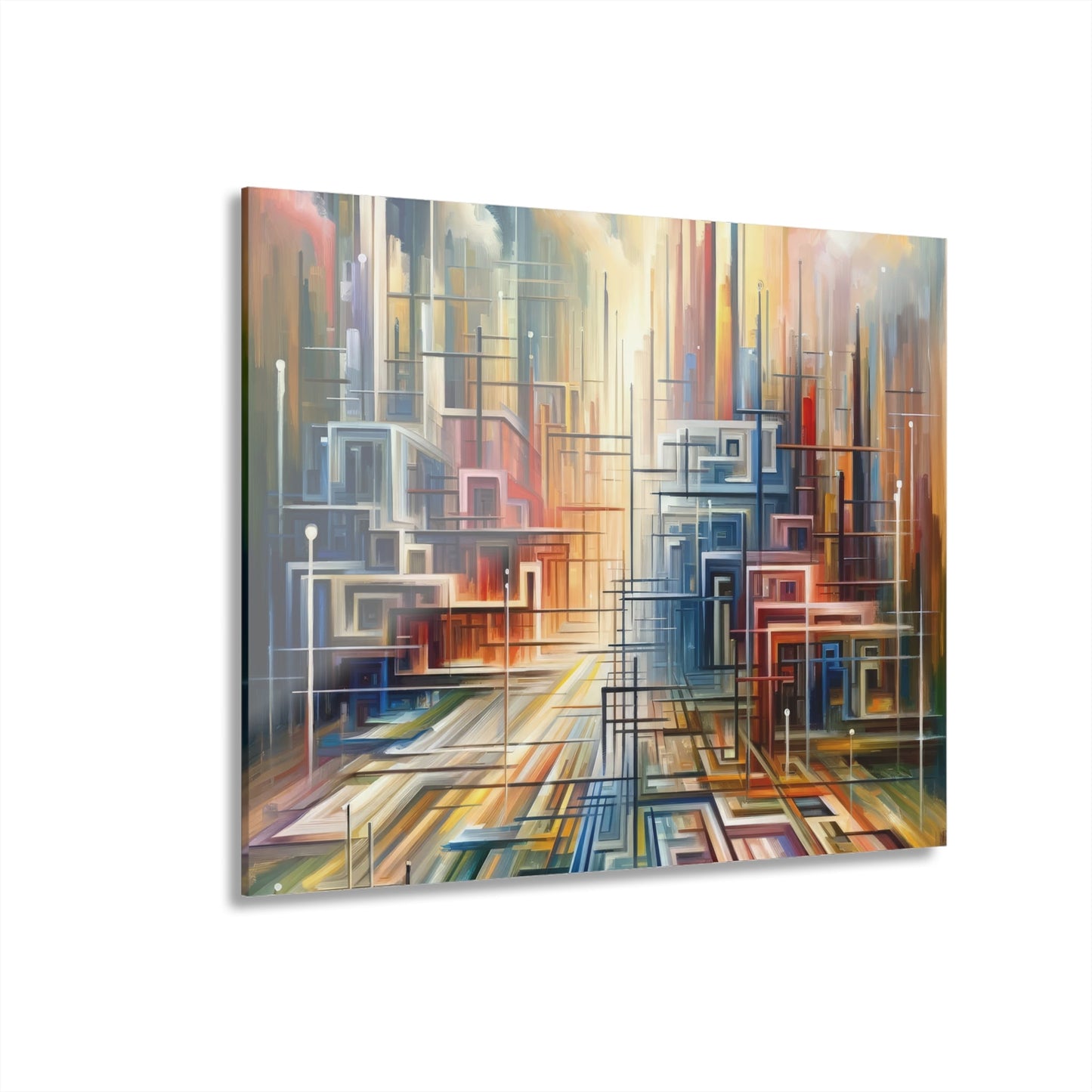 Urban Flow Interconnectedness Acrylic Prints (French Cleat Hanging) - ATUH.ART